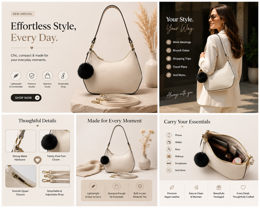 Avenoir Premium Women's Handbag Beige