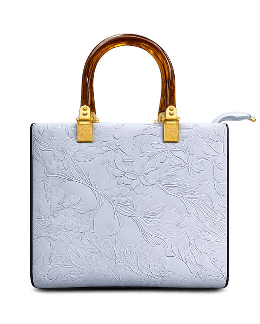 Pearl Flora Luxury Women's Handbag Blue