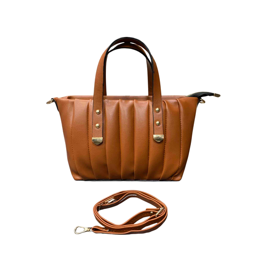 LushLine Premium Women's Handbag Tan