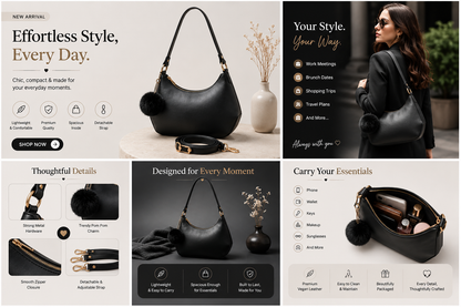 Avenoir Premium Women's Handbag Black