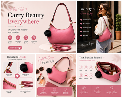Avenoir Premium Women's Handbag Pink