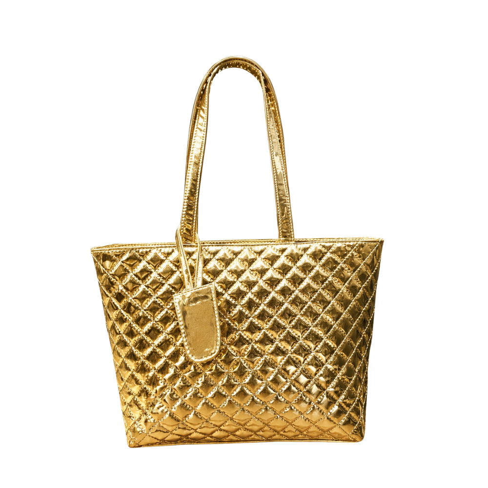 Paris Shine Premium  Women's Handbag Gold