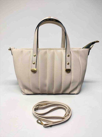 LushLine Premium Women's Handbag Beige