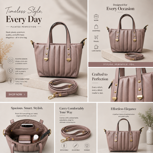LushLine Premium Women's Handbag Khakhi