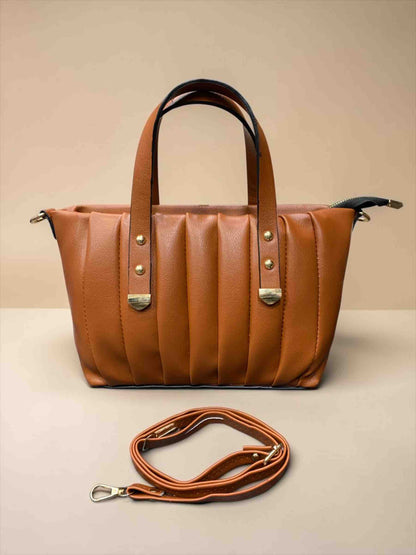 LushLine Premium Women's Handbag Tan