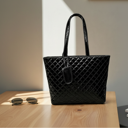 Paris Shine Premium  Women's Handbag Black
