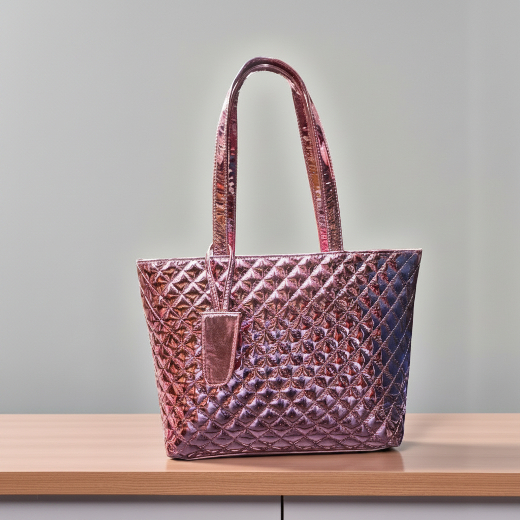 Paris Shine Premium  Women's Handbag Pink