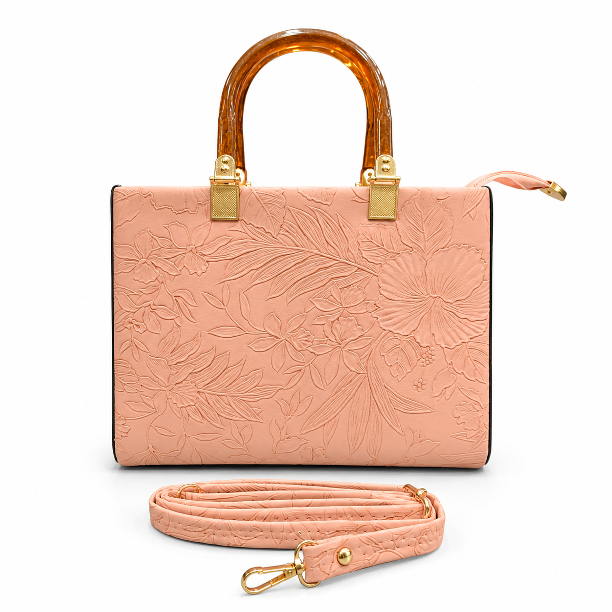 Pearl Flora Luxury Women's Handbag Pink