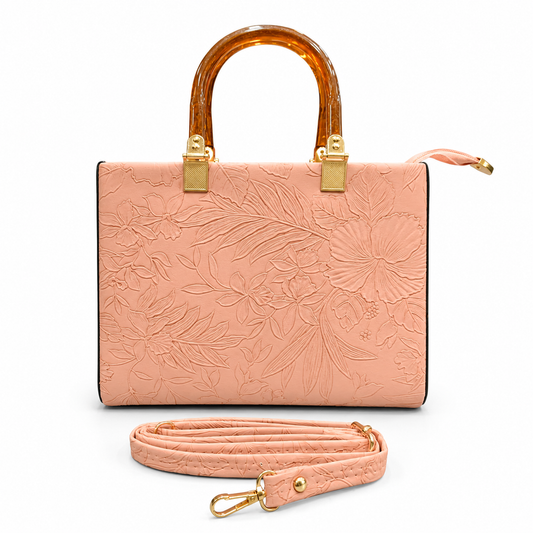 Pearl Flora Luxury Women's Handbag Pink