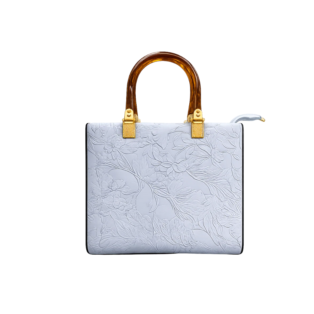Pearl Flora Luxury Women's Handbag Blue