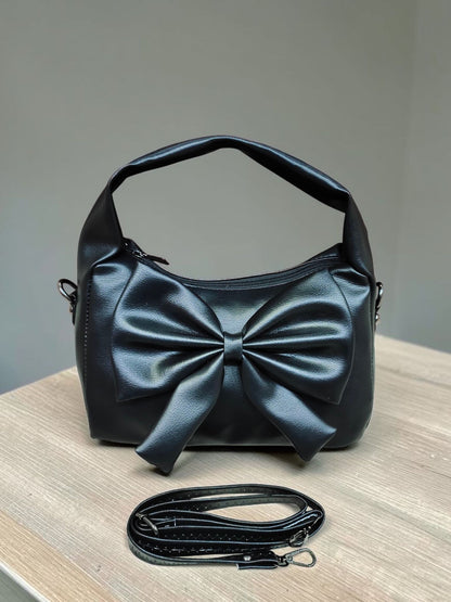 Ribbone Premium Women's Handbag Black