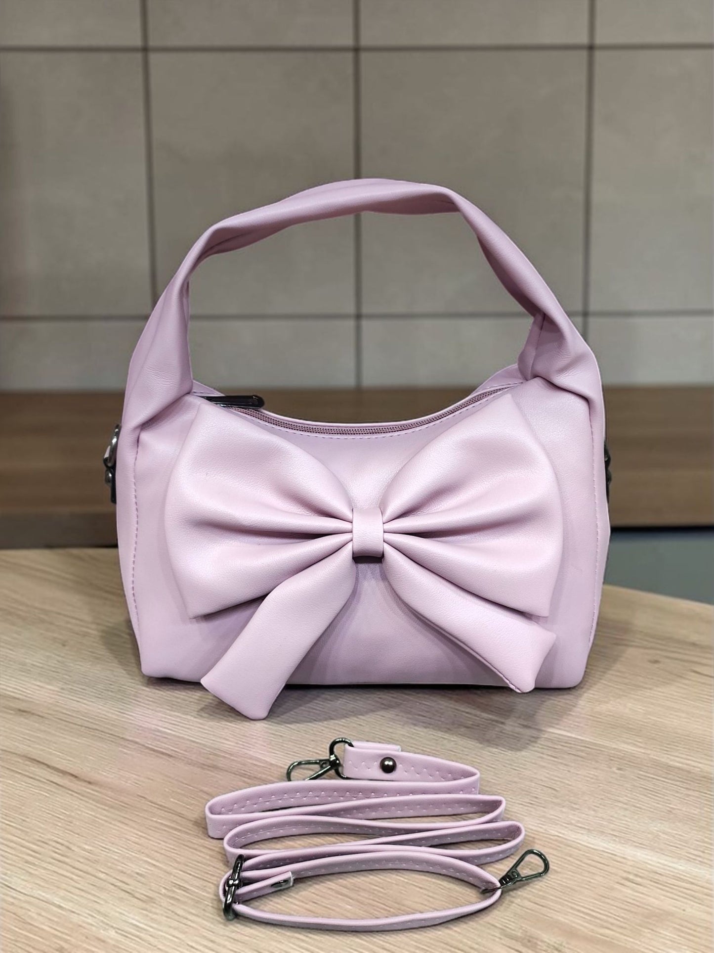 Ribbone Premium Women's Handbag Lilac
