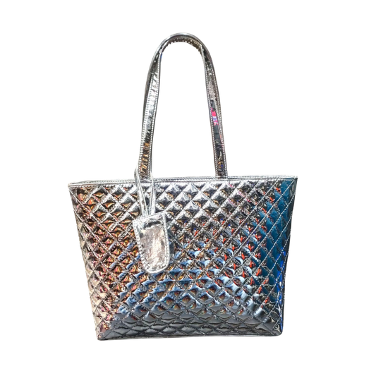 Paris Shine Premium  Women's Handbag Silver
