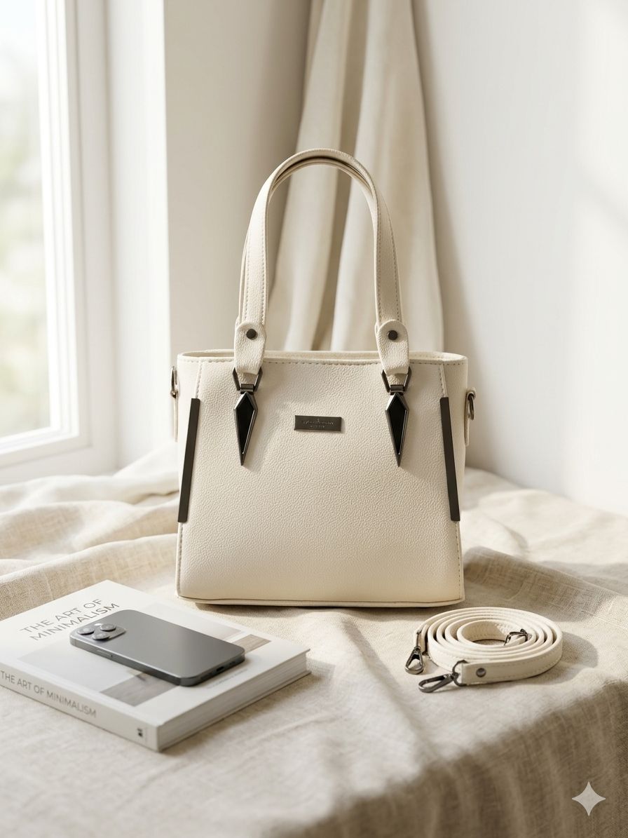 Zenvia Luxury Women's Handbag Beige