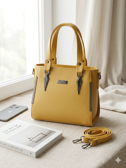 Zenvia Luxury Women's Handbag Mustard