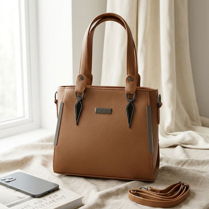 Zenvia Luxury Women's Handbag Tan