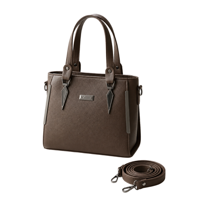 Zenvia Luxury Women's Handbag Dark Coffee